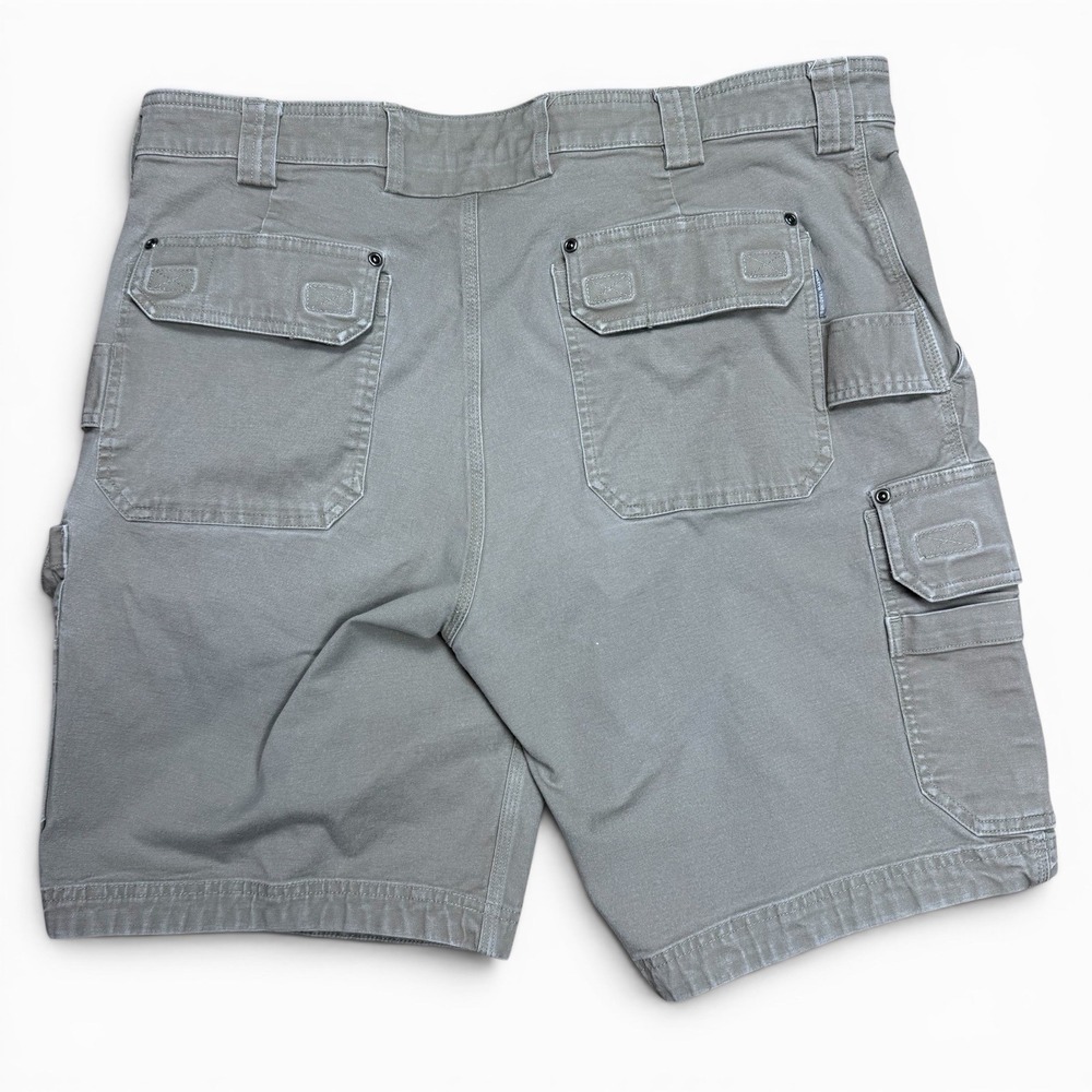 Duluth Trading Cargo Shorts 40 Canvas Flex Fire Hose Stretch Workwear Carpenter - Picture 9 of 12